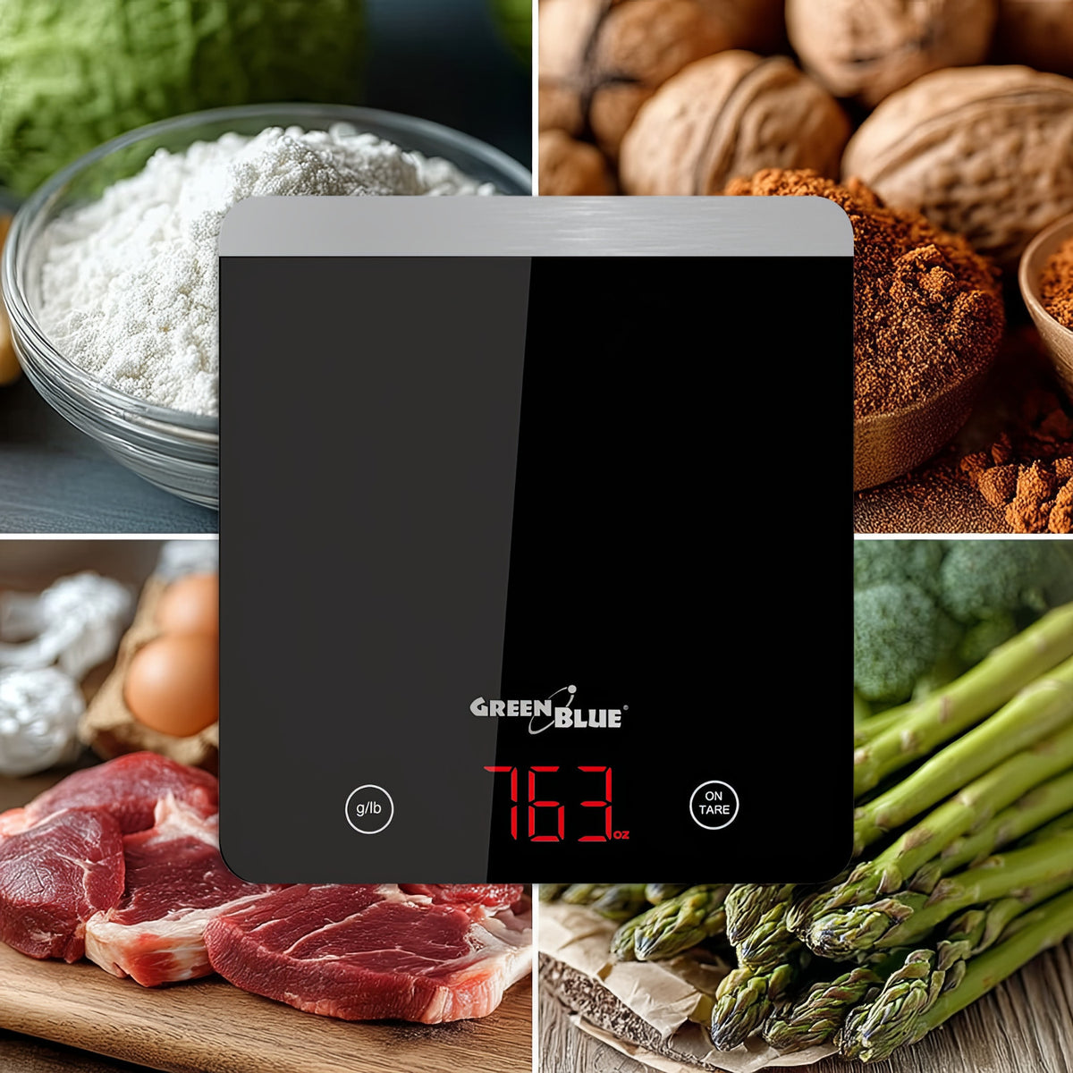 GreenBlue GreenBlue GB171 Black LED Digital Kitchen Scale, min. 1 g, max. 5,000 g – image 9