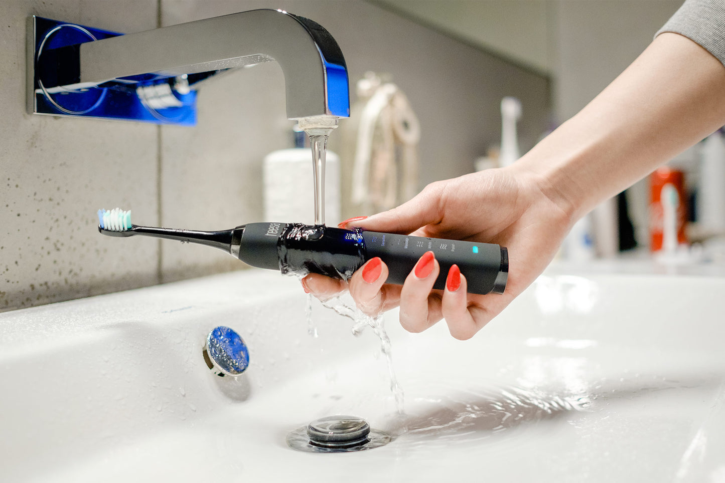 Teesa Toothbrushes – Teesa Sonic Black Sonic Toothbrush – image 7