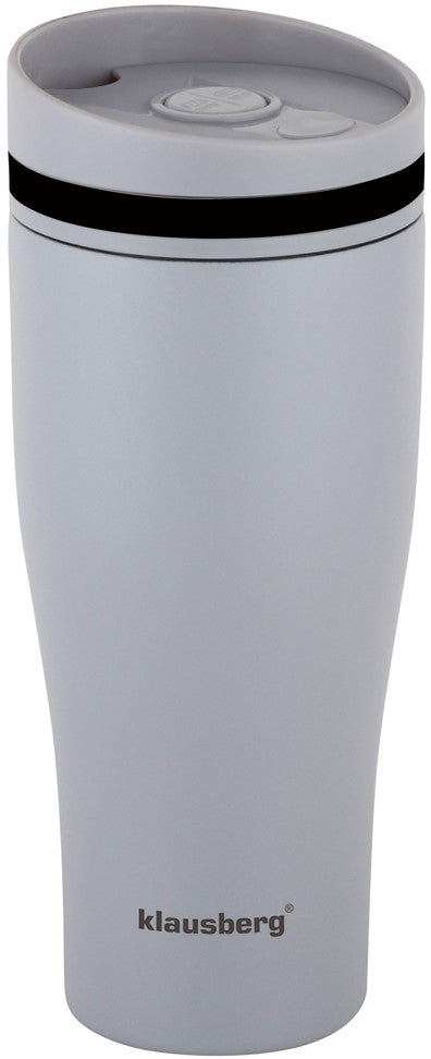 Klausberg Thermal mugs, thermoses and – Insulated mug, gray, 380 ml, Klausberg