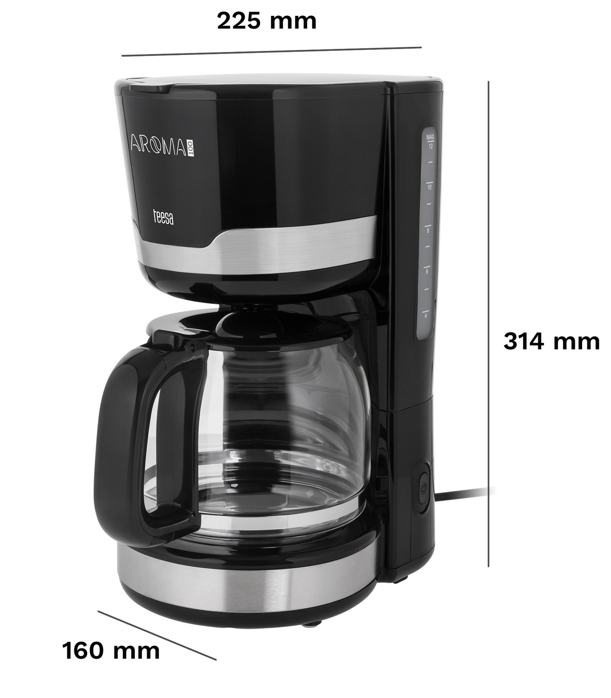 Teesa Coffee Makers – AROMA 100 1.5L Pour-Over Coffee Maker – image 7