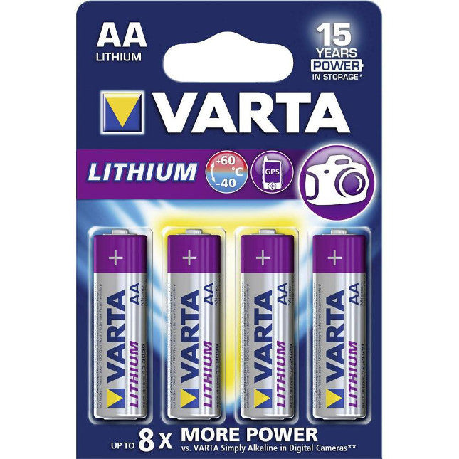 Varta Alkaline – 4 R-06 LR06 AA 1.5V L91 Lithium Varta batteries