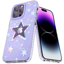 iPhone 14 Plus Heart Star Series PURPLE STAR star case - Carlat