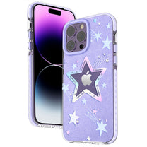 iPhone 14 Plus Heart Star Series PURPLE STAR star case - Carlat