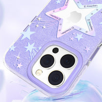 iPhone 14 Plus Heart Star Series PURPLE STAR star case - Carlat