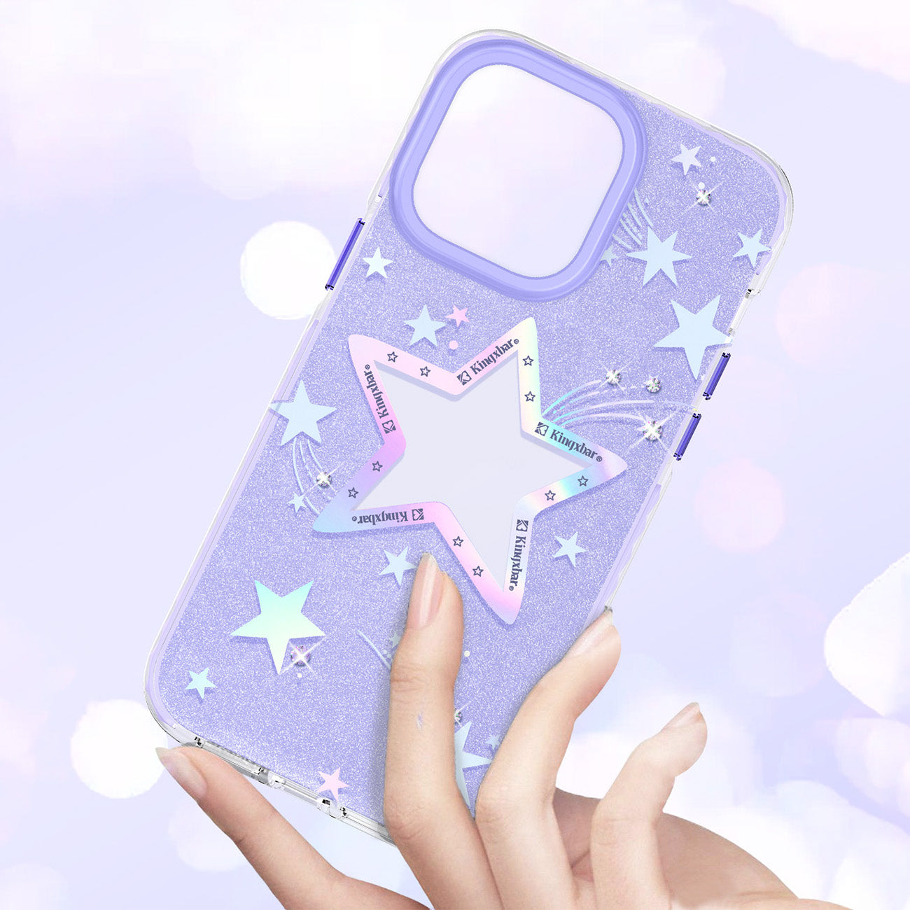 iPhone 14 Plus Heart Star Series PURPLE STAR star case - Carlat