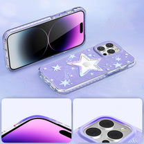 iPhone 14 Plus Heart Star Series PURPLE STAR star case - Carlat