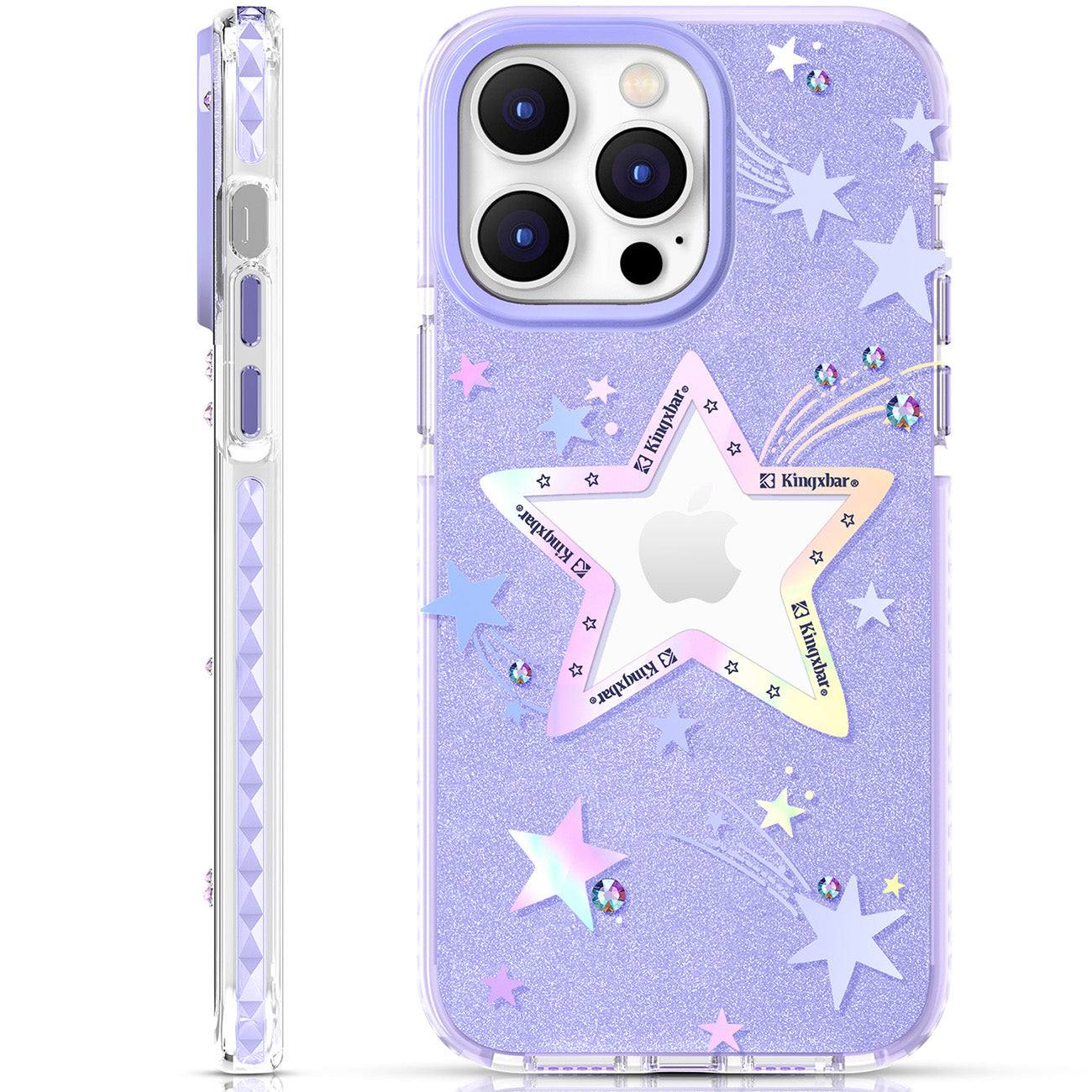 iPhone 14 Plus Heart Star Series PURPLE STAR star case - Carlat