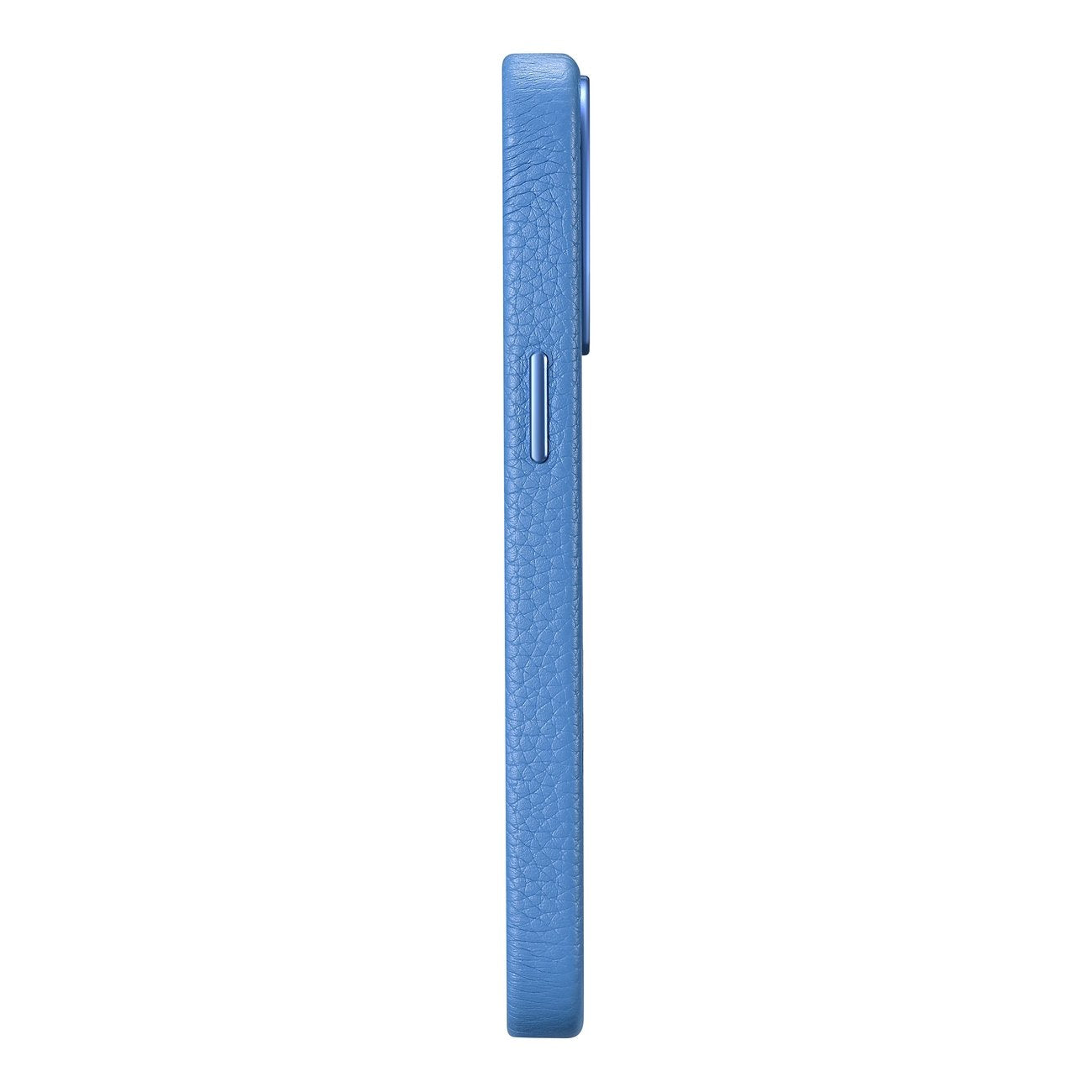 iPhone 14 Pro Max magnetic leather case with MagSafe Litchi Premium Leather Case blue - Carlat