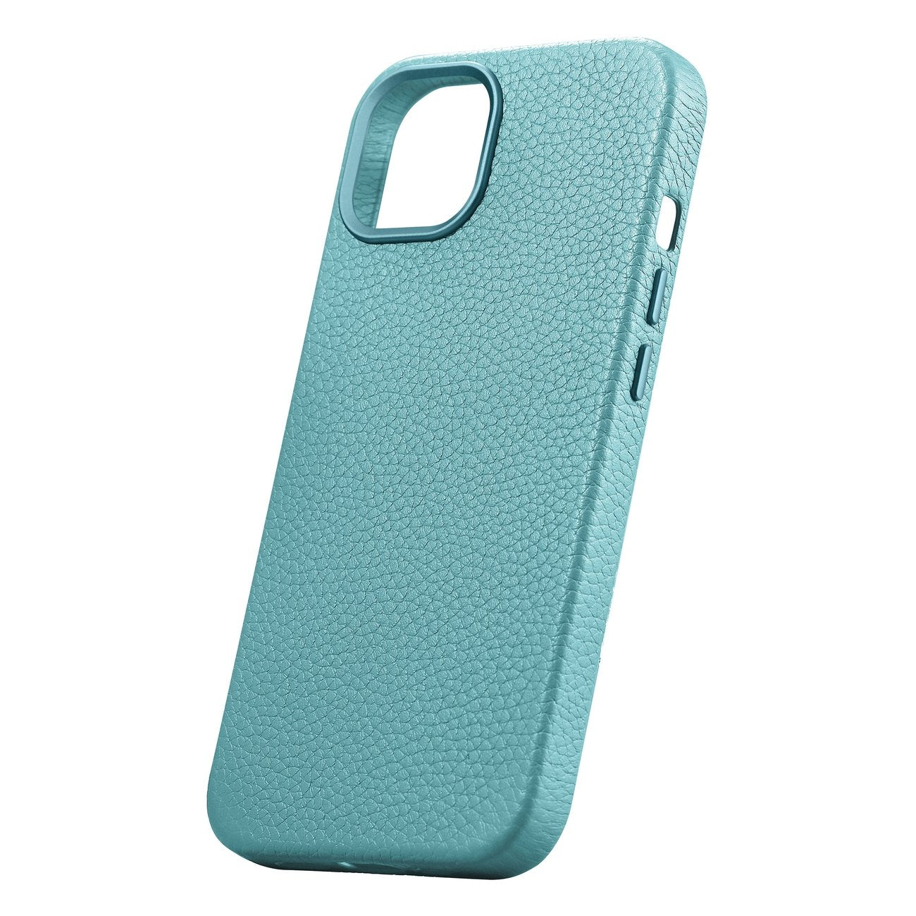 iPhone 14 magnetic leather case with MagSafe Litchi Premium Leather Case green - Carlat