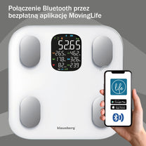 Klausberg Electronic bathroom scale with body composition analyzer, white, Klausberg, KB-7855 – image 5