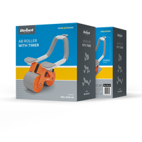 Rebel Abdominal exercise device with timer, AB Roller Wheel AB-3, gray and orange, REBEL ACTIVE – image 6