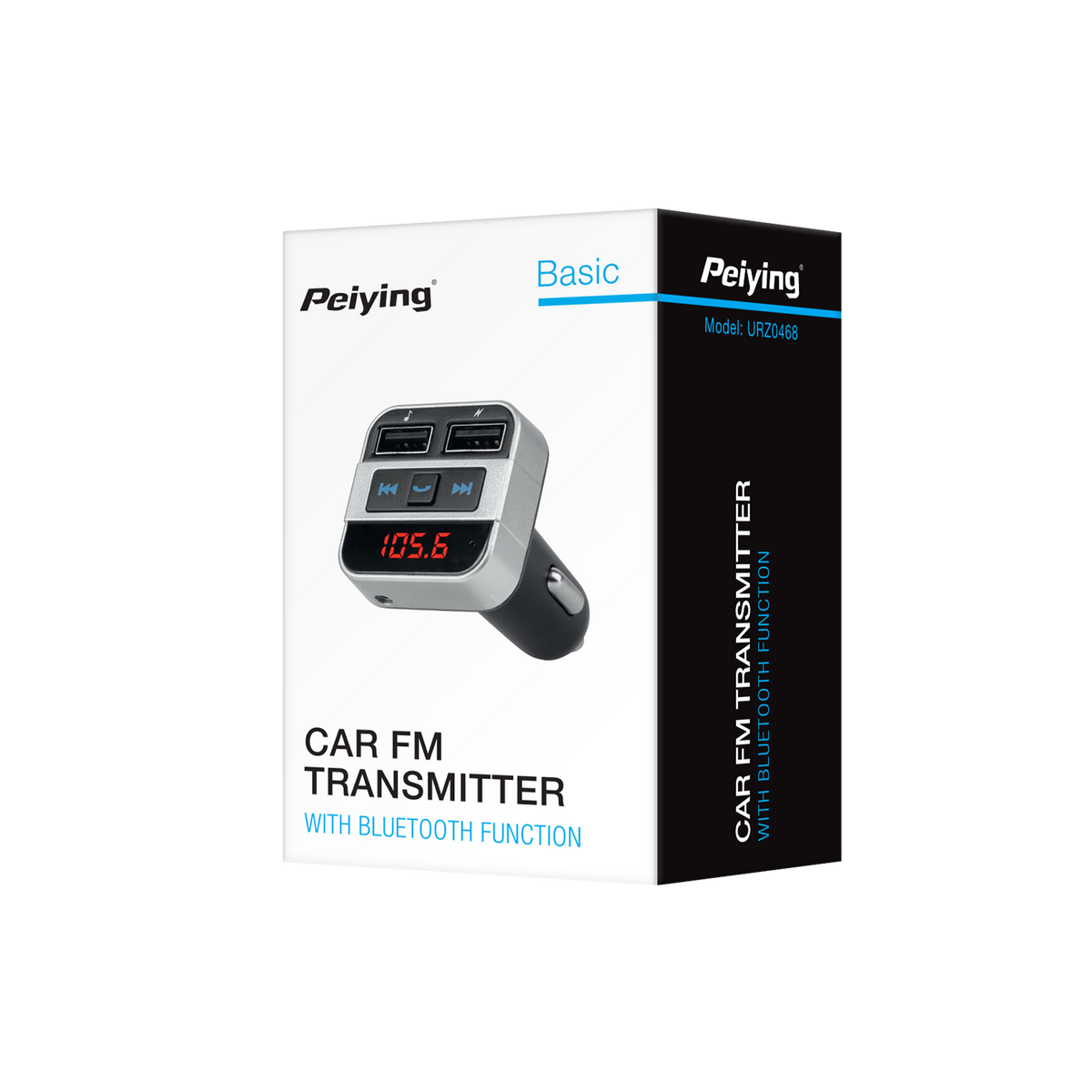 Peiying Transmitters – Car transmitter with Bluetooth functionality (2x USB) – image 3