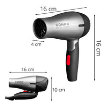 RTO Folding Travel Hair Dryer with Concentrator, 1500 W, High-Powered -u159-1 – image 4