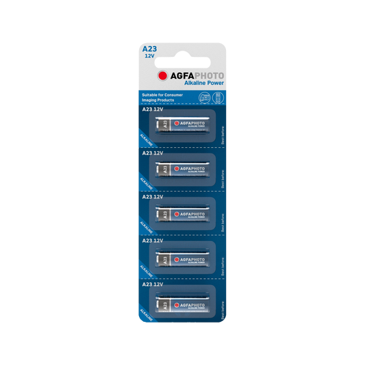 AGFA Alkaline, coin-cell – AgfaPhoto A23 LR23 Batteries, 5 per blister pack