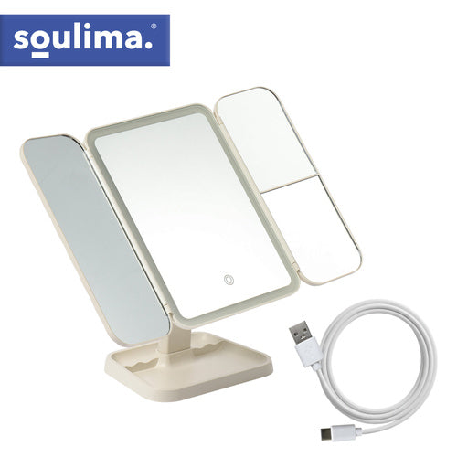 SOULIMA The remaining – Soulima 26952 Fold-Out LED Makeup Mirror – image 12