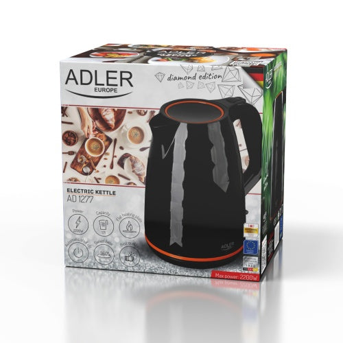 ADLER Electric kettles – AD 1277 black 1.7-liter plastic kettle – image 19