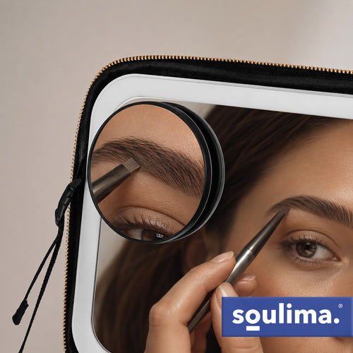 SOULIMA The remaining – Soulima 27236 Cosmetic Case with LED Mirror – image 5