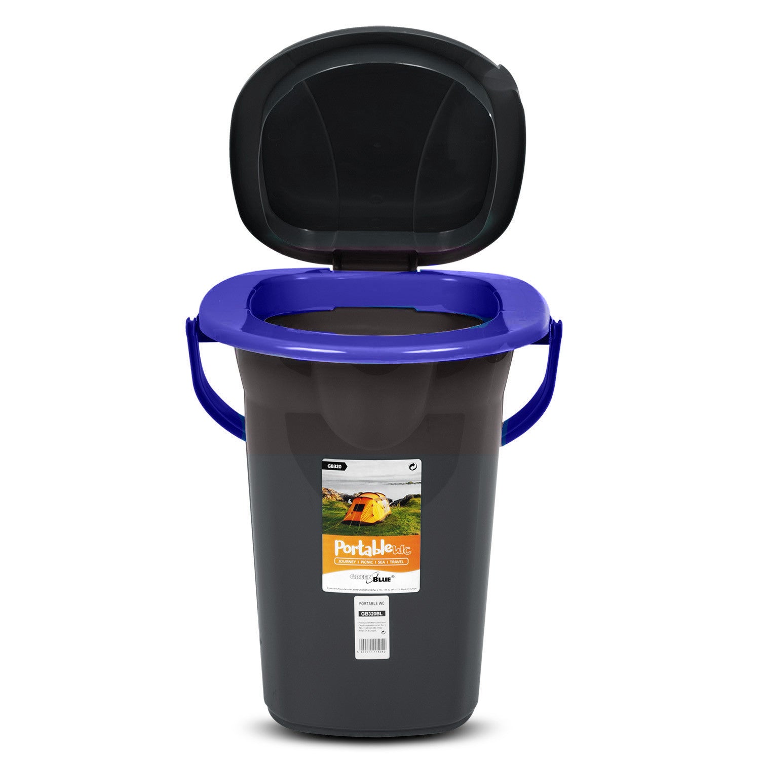 GreenBlue Tourist toilets – GreenBlue GB320BB tourist toilet, black and navy blue – image 2
