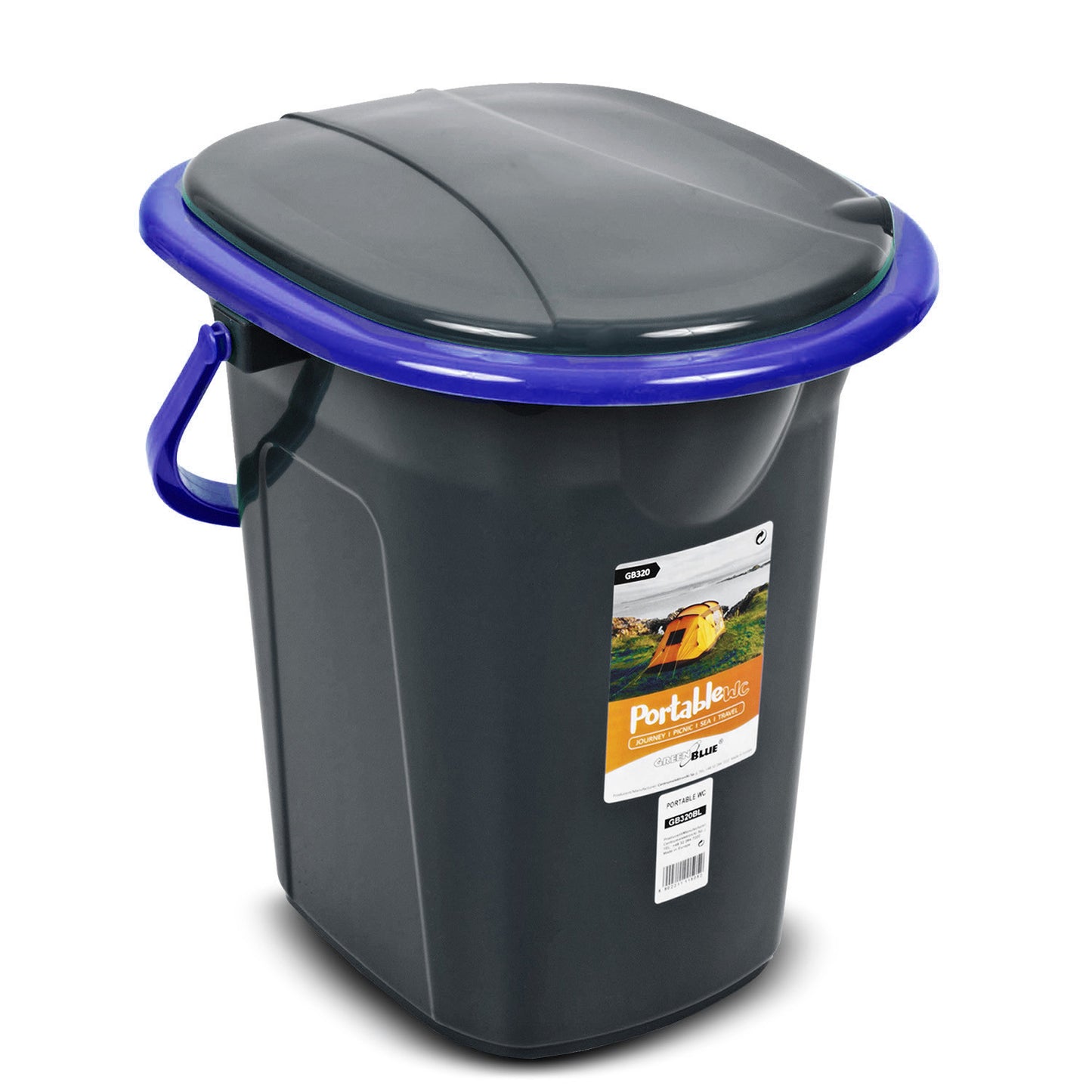 GreenBlue Tourist toilets – GreenBlue GB320BB tourist toilet, black and navy blue