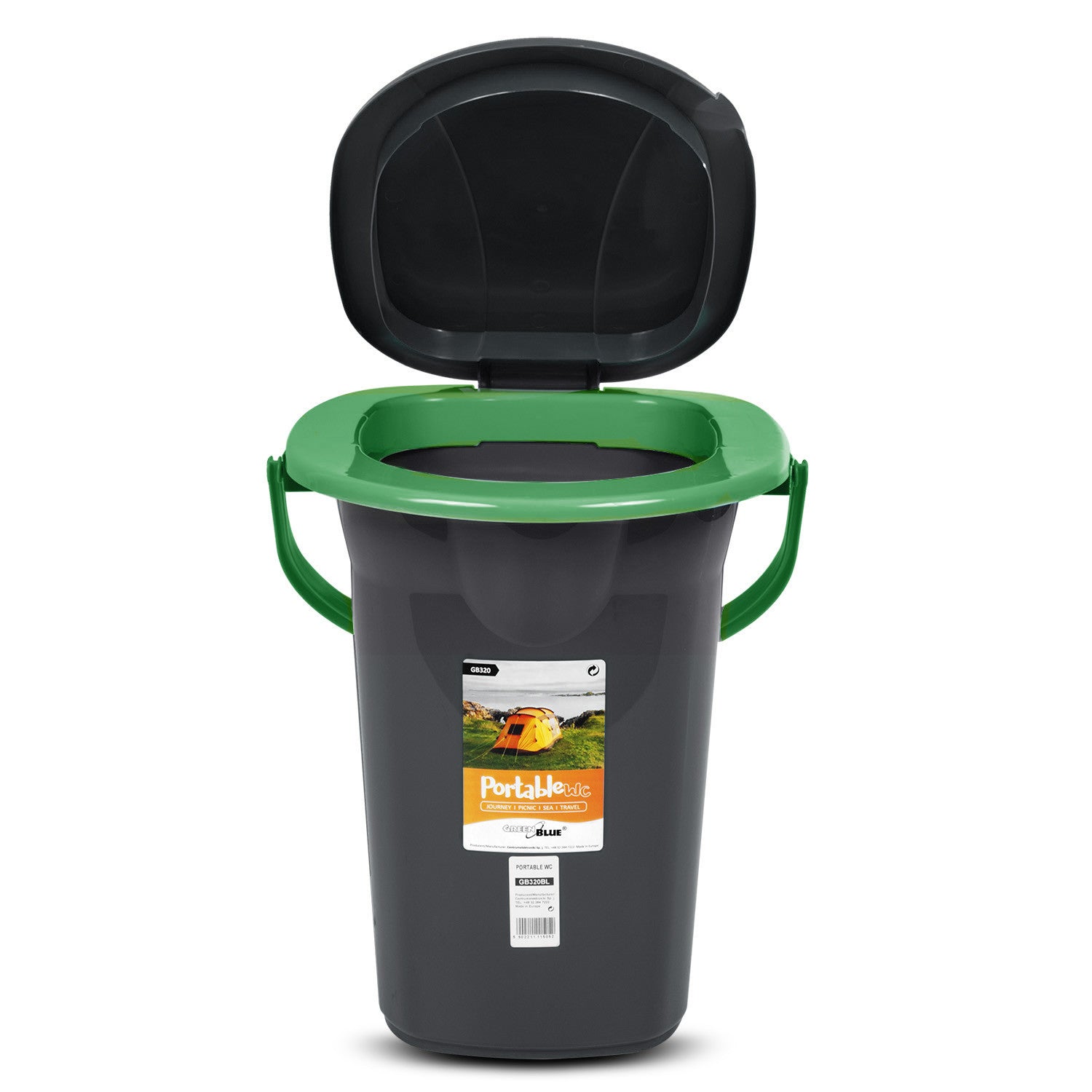 GreenBlue Tourist toilets – GreenBlue GB320BG tourist toilet, black and green – image 2