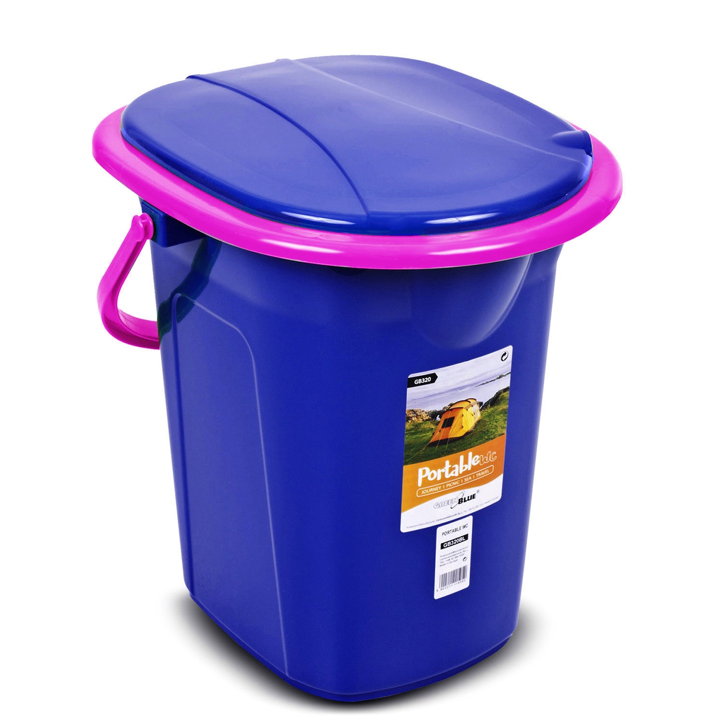 GreenBlue Tourist toilets – GreenBlue GB320BR tourist toilet, navy blue and pink