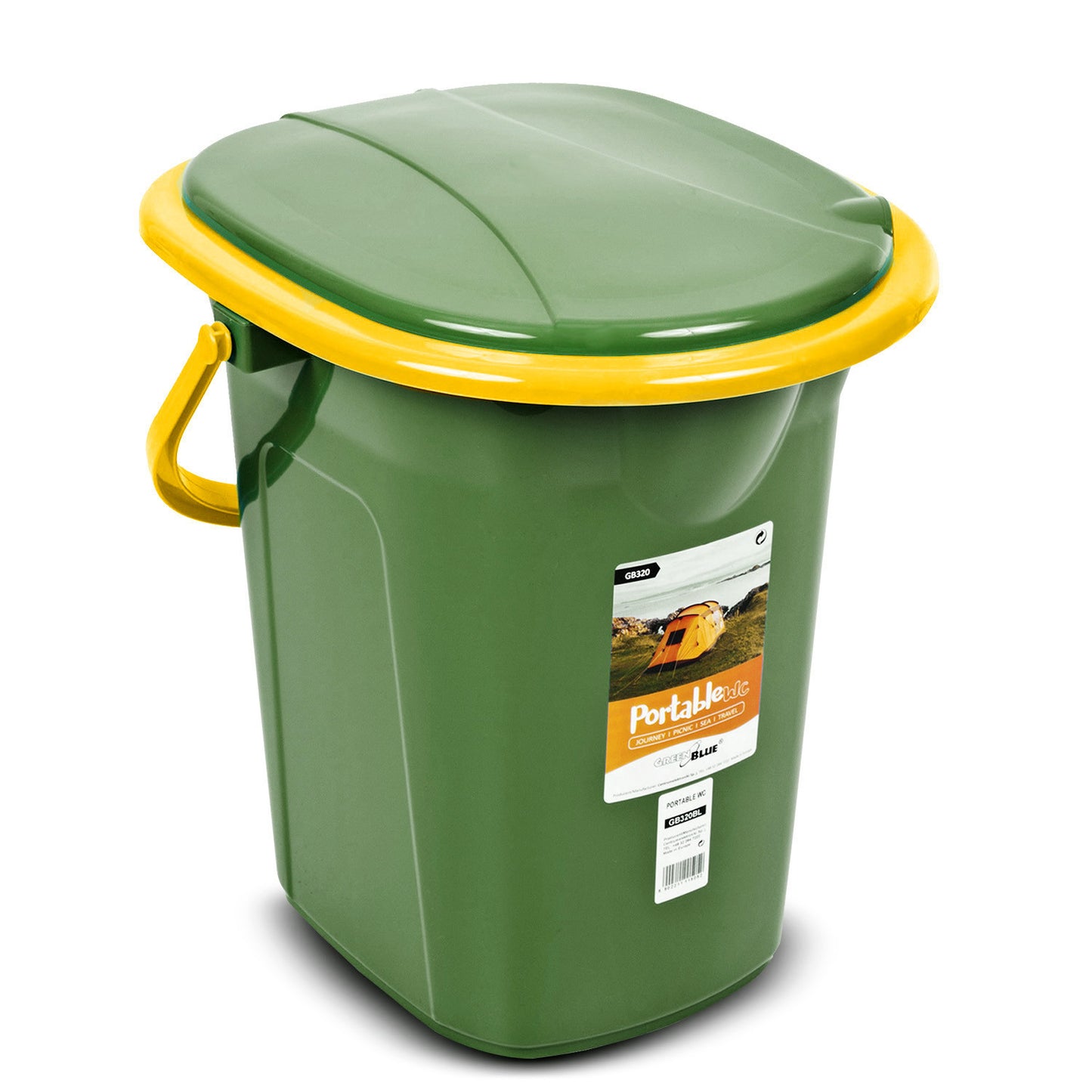 GreenBlue Tourist toilets – GreenBlue GB320GO tourist toilet, dark green and orange