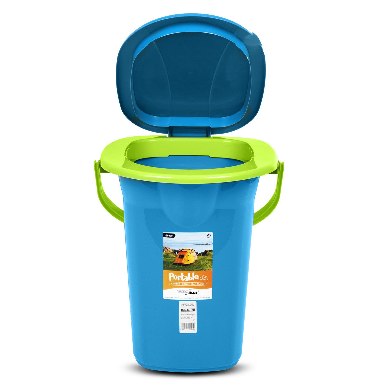 GreenBlue Tourist toilets – GreenBlue GB320BL tourist toilet teal-lime – image 2