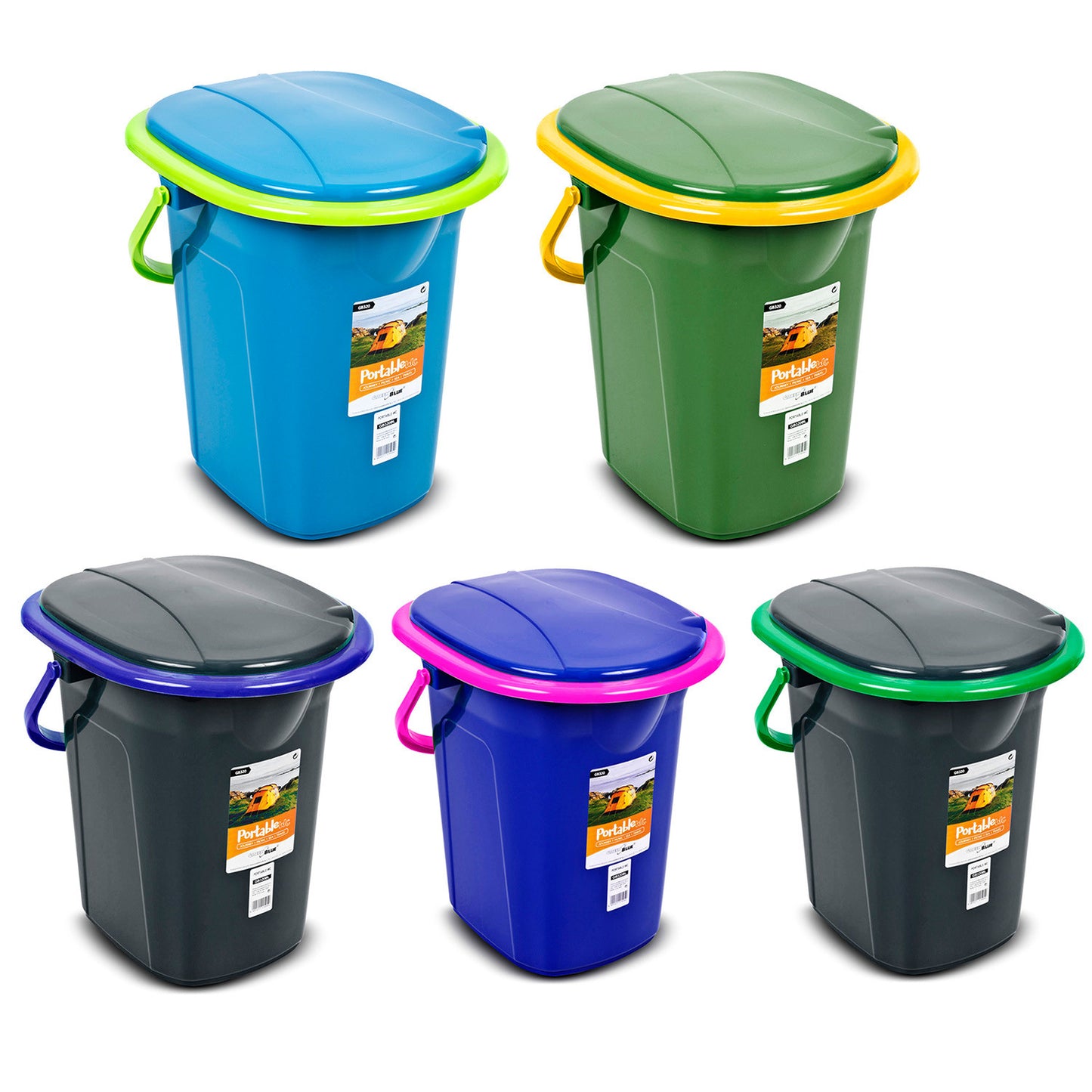 GreenBlue Tourist toilets – GreenBlue GB320BL tourist toilet teal-lime – image 6