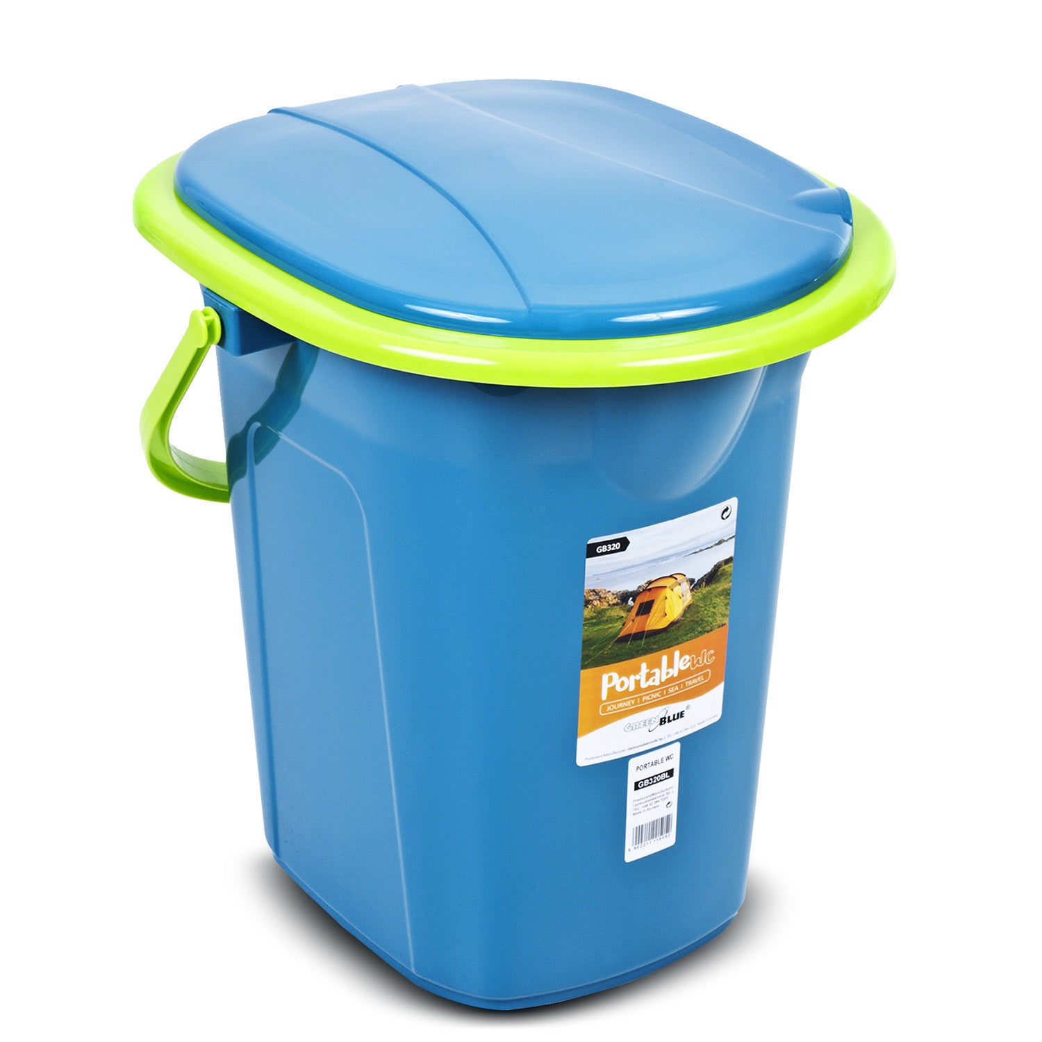GreenBlue Tourist toilets – GreenBlue GB320BL tourist toilet teal-lime