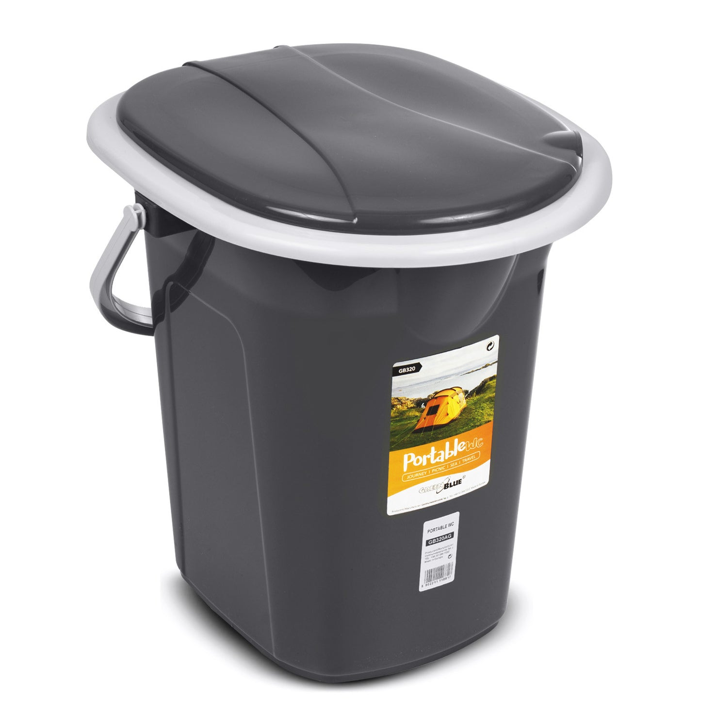 GreenBlue Tourist toilets – GreenBlue GB320AG Anthracite Portable Toilet