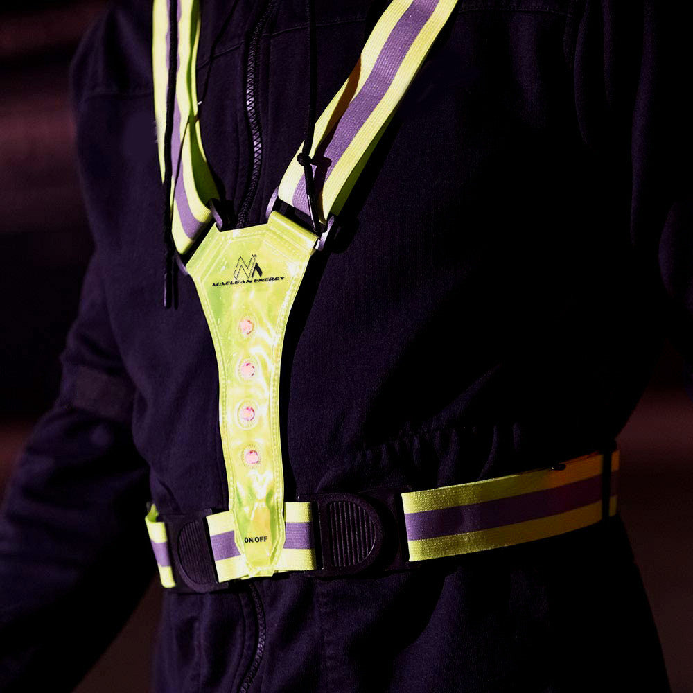Maclean LED harness for runners and cyclists by Maclean, 2xCR2032 batteries, IPX2 water resistance, adjustable MCE425 – image 3