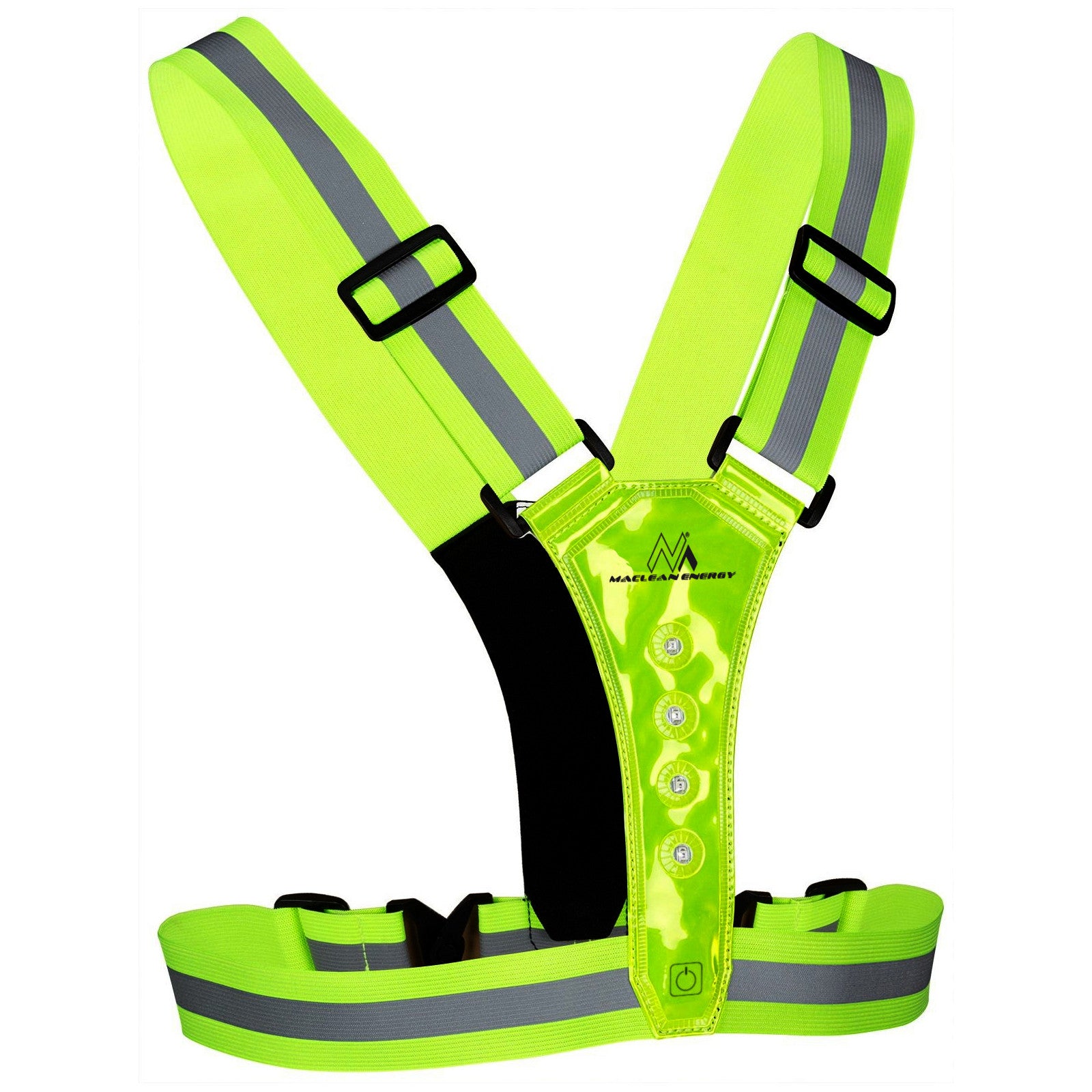 Maclean LED harness for runners and cyclists by Maclean, 2xCR2032 batteries, IPX2 water resistance, adjustable MCE425 – image 8