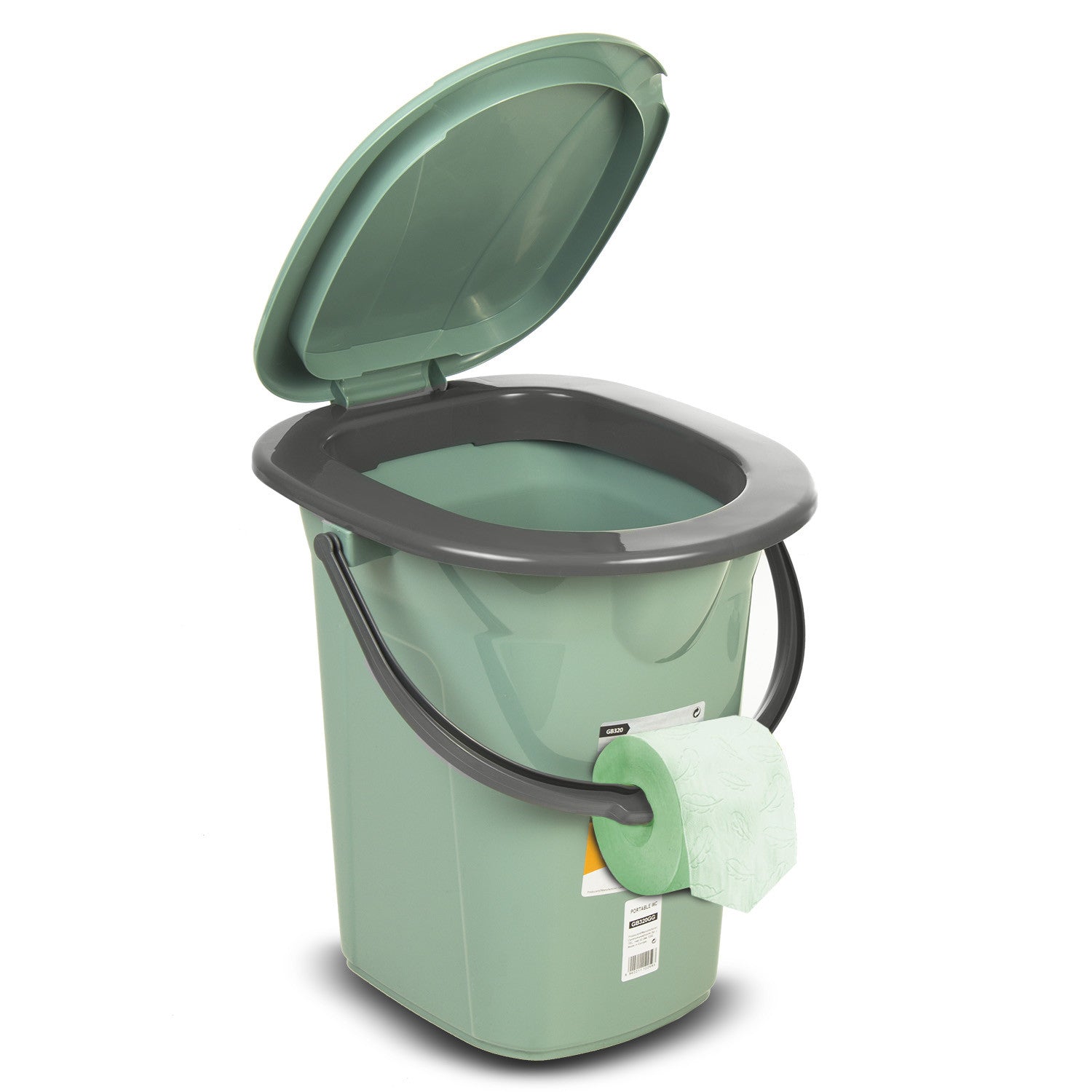 GreenBlue Tourist toilets – GreenBlue GB320GG tourist toilet, green and gray – image 3
