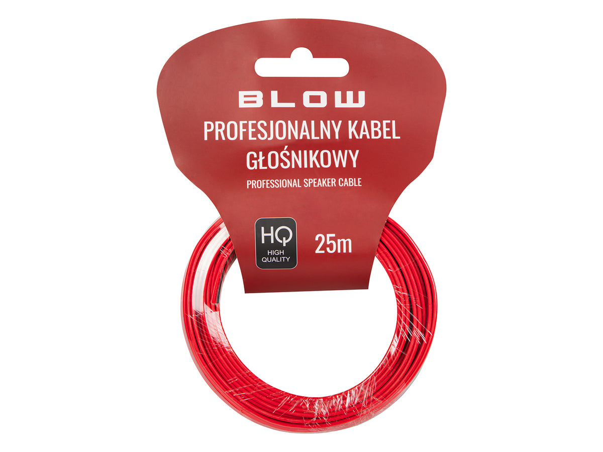 Blow 73-344# Speaker wire, 2x1.00 mm, black and red, 25 m – image 2