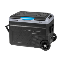 Teesa TEESA Professional Compressor-Based Portable Refrigerator with Freezing Function, 50L, DC 12/24 V, AC 230 V, large wheels and a sturdy handle, Bluetooth, battery-powered option