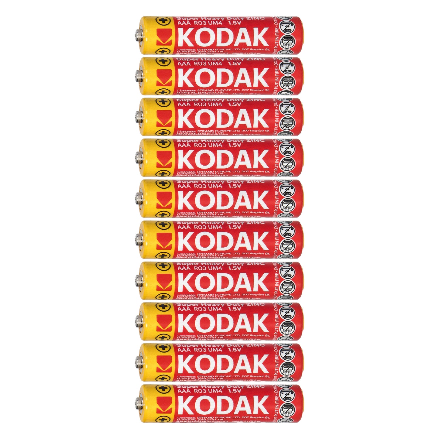 Orno Alkaline – Kodak ZINC Super Heavy Duty AAA LR03 Batteries, 10-pack – image 2