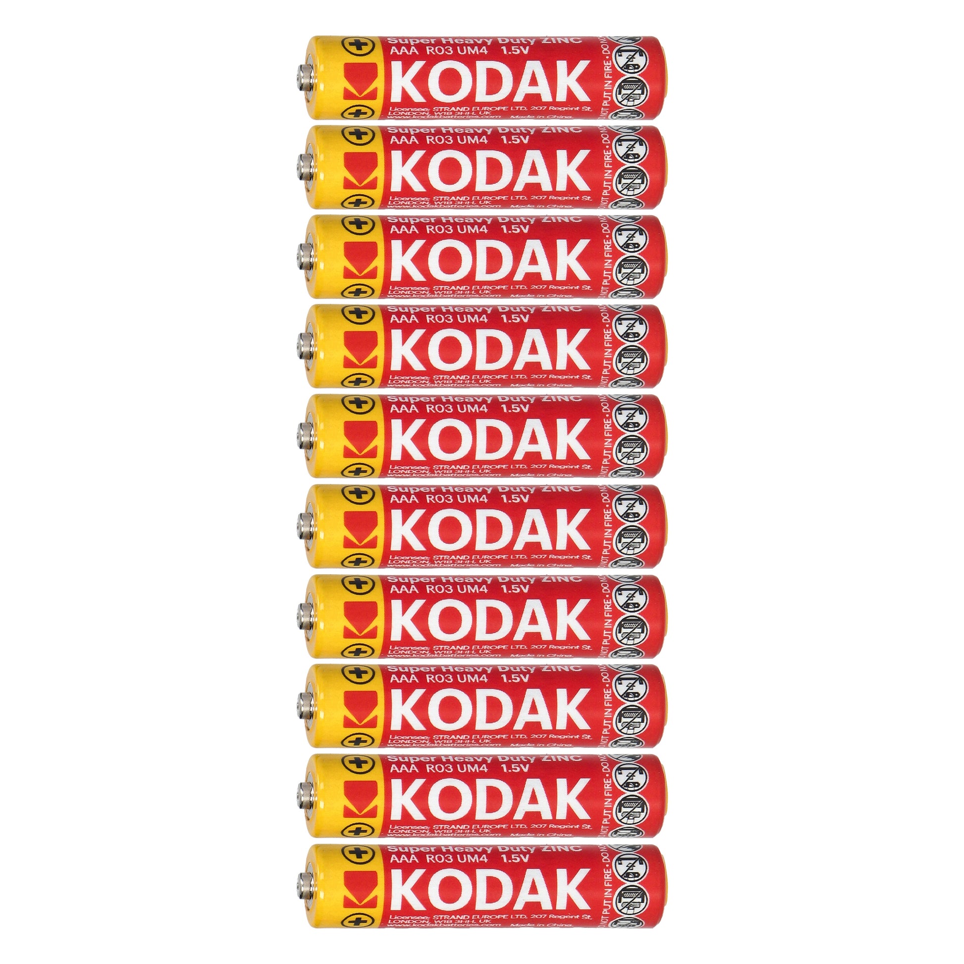 Orno Alkaline – Kodak ZINC Super Heavy Duty AAA LR03 Batteries, 10-pack – image 2