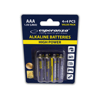 Esperanza Alkaline, coin-cell – EZB104 Esperanza AAA Alkaline Batteries, 8-Pack, Blister Pack – image 7