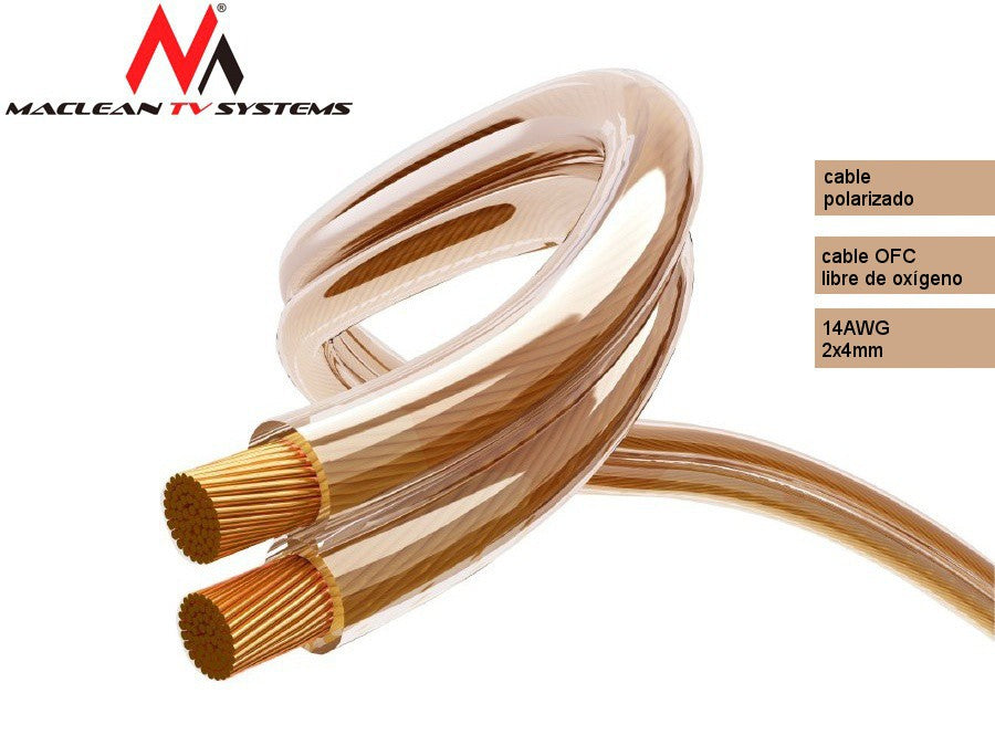 Maclean Speaker Cables – 14 AWG OFC 224 (7×32/0.12) OD 4.0×8.0 mm – image 5