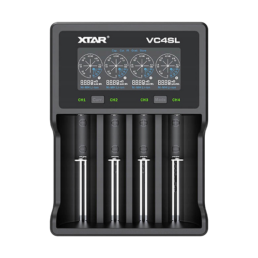 LP Chargers for rechargeable batteries and – XTAR VC4SL 18650 BATTERY CHARGER