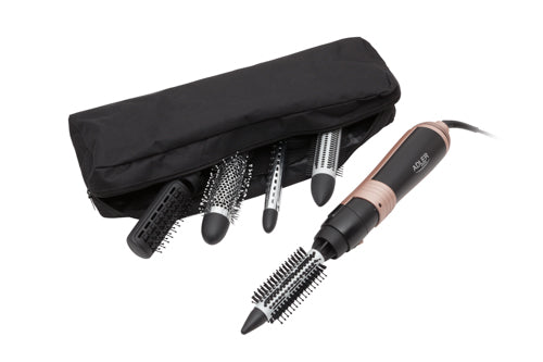 ADLER AD 2022 Hair Curler and Dryer - 1200 W - 6 Attachments - Travel Case