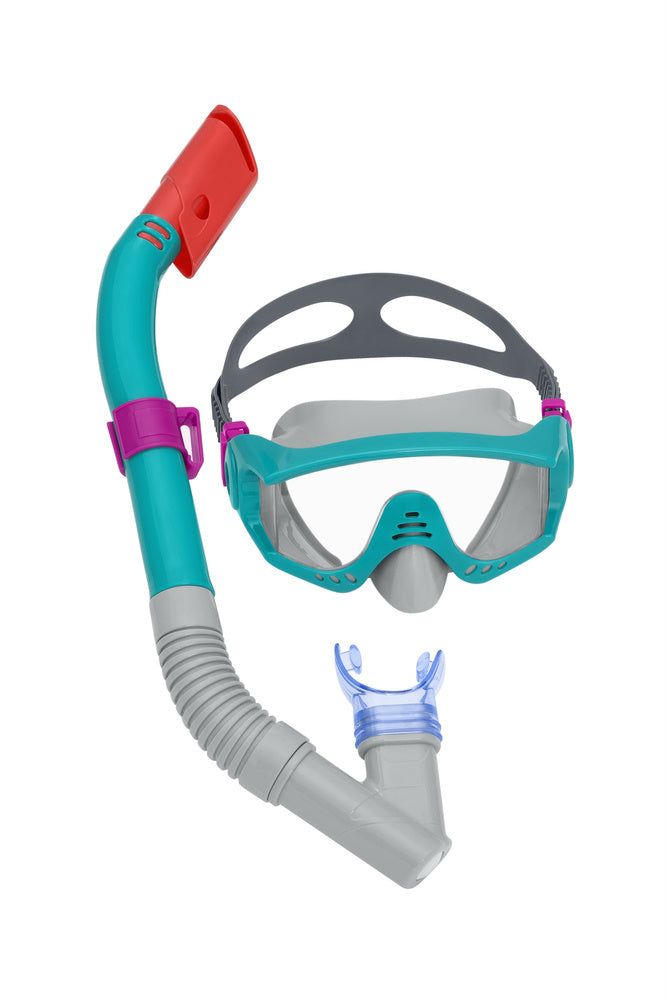 BESTWAY Swim caps – Bestway 25020 Blue Diving Set: Mask, Snorkel, Fins – image 2