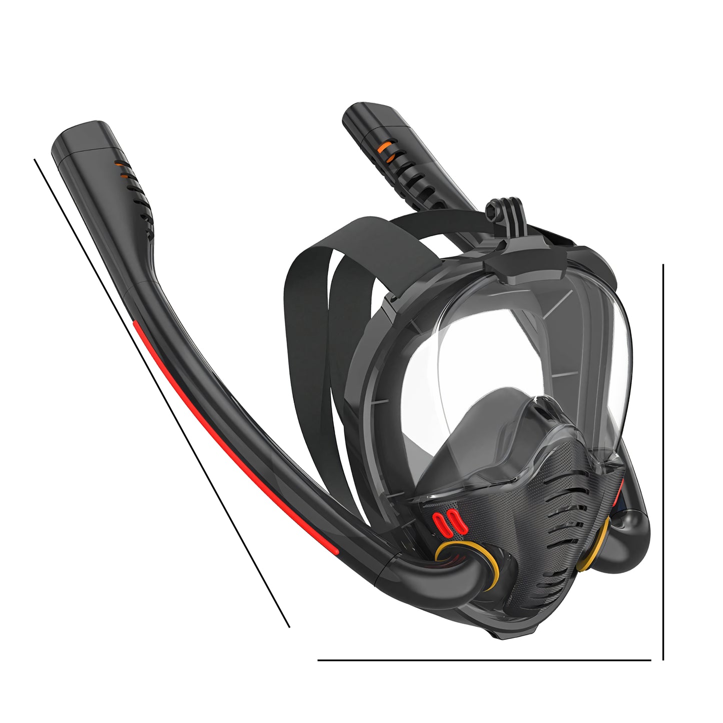 RTO The remaining – Black Full-Face Snorkeling Mask - sr256 – image 4