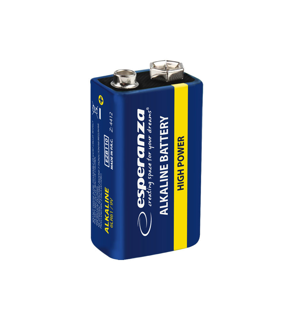 Esperanza Alkaline – EZB110 Esperanza Alkaline Battery 6LR61, 1 piece, blister pack – image 2