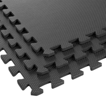 Rebel Protective mat for fitness equipment and gym workouts, 60x60 cm interlocking tiles, set of 6, REBEL ACTIVE – image 4
