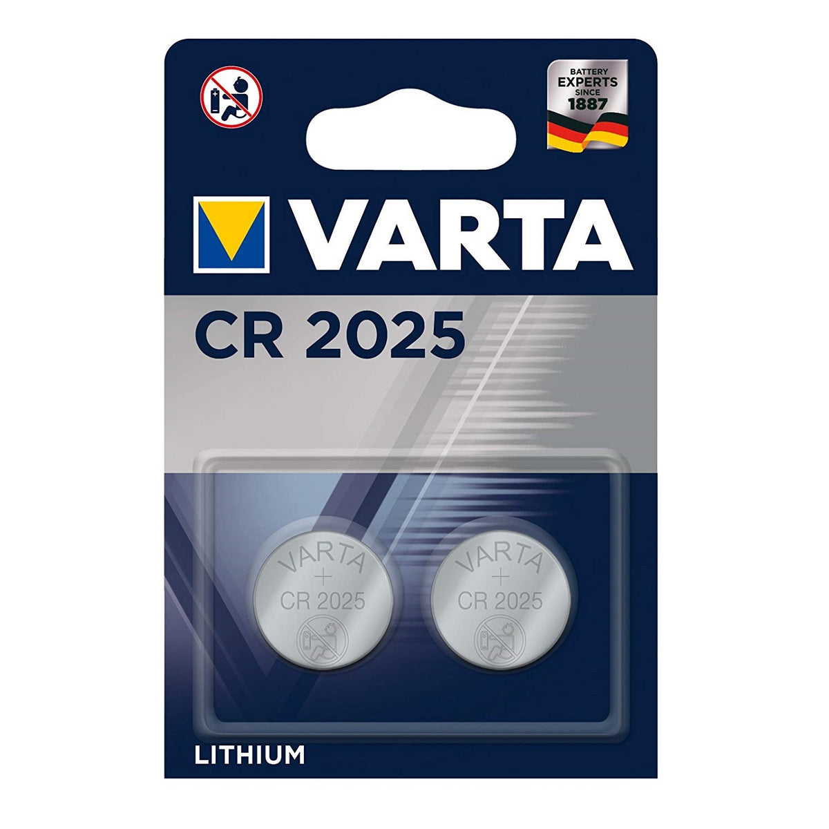 Varta Alkaline, coin-cell – 2 CR-2025 CR2025 3V lithium batteries by Varta