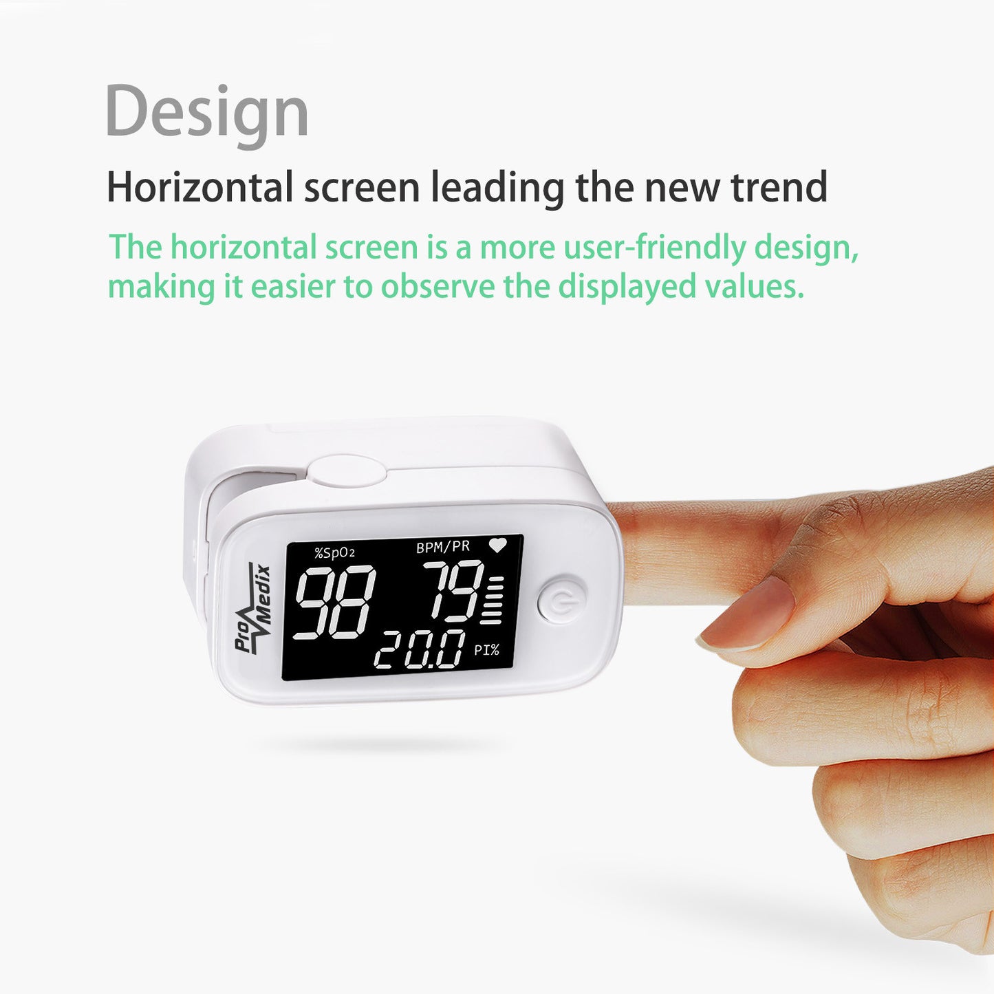 ProMedix Pulse – Promedix PR-870 1.5 HD LED Medical Finger Pulse Oximeter – image 4