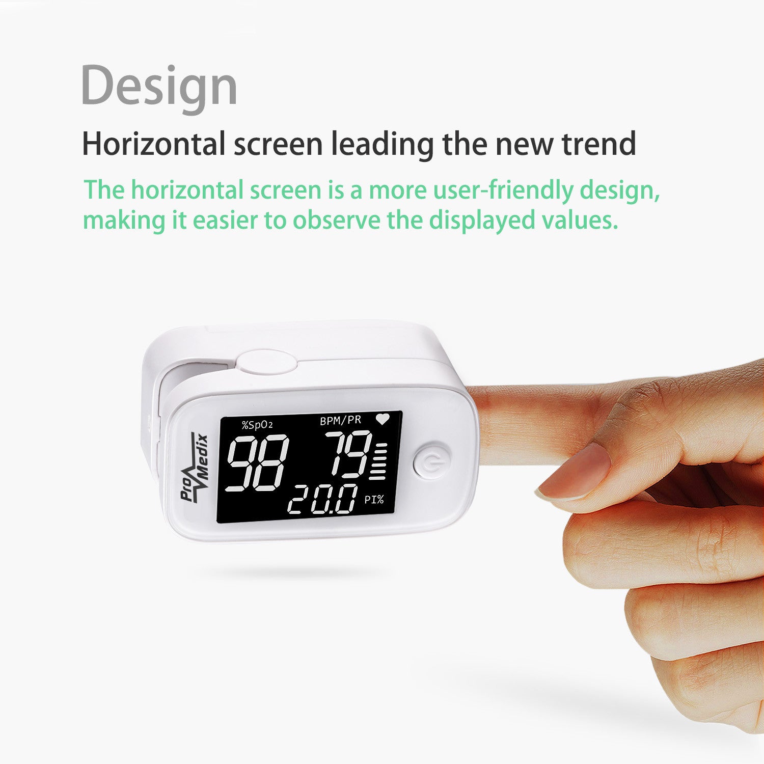ProMedix Pulse – Promedix PR-870 1.5 HD LED Medical Finger Pulse Oximeter – image 4