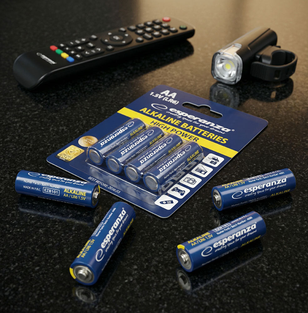 Esperanza Alkaline, coin-cell – EZB101 Esperanza AA Alkaline Batteries, 4-Pack, Blister Pack – image 7