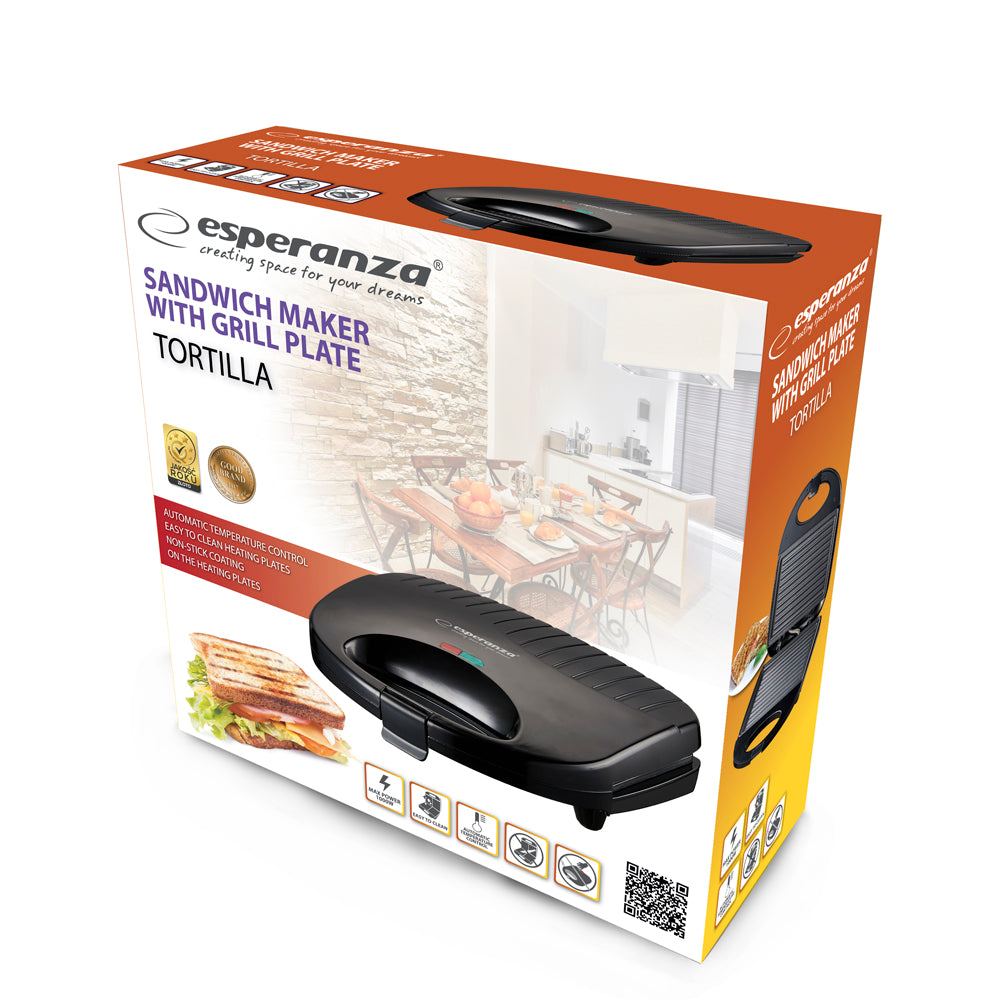 Esperanza Toasters and Toast – EKT009 Esperanza Tortilla Sandwich Maker, 1000 W – image 10